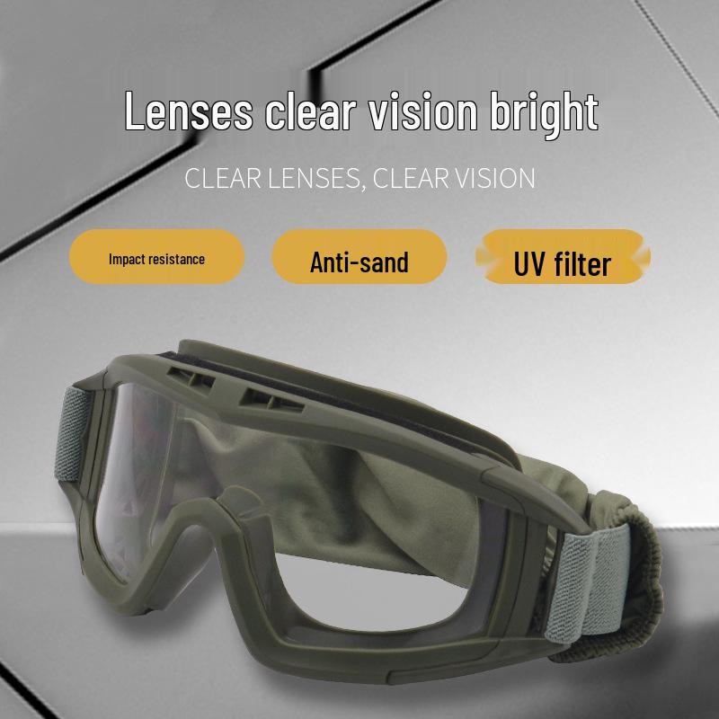 Unisex Tactical Goggles: Outdoor CS Glasses for Special Forces - Explosion-Proof & UV Protection