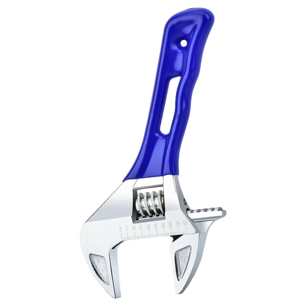 6/8inch Adjustable Wrench with Wide Jaw Cr V Construction Opening Wrench for Mechanics and DIY Enthusiasts