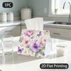 1pc Elegant Watercolor Floral Butterfly Tissue Box Holder - Lightweight Tissue Container Suitable for Coffee Table,, Dining Room Decor, Modern Minimal