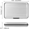 Aluminum Shock Resistant Carrying Box Memory Card Storage Case Holder 8 Slots for SD SDHC MMC Micro SD TF Cards Silver