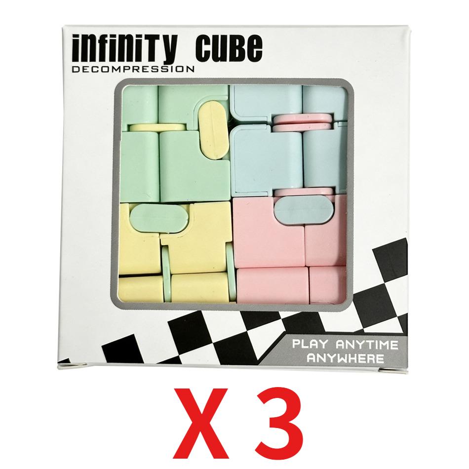 Infinity Cube Flip Adhd Giocattoli Ansia Giocattolo Punta delle dita per Gioco Puzzle Antistress Dito magico Agitarsi Autismo Regali a mano Bambini