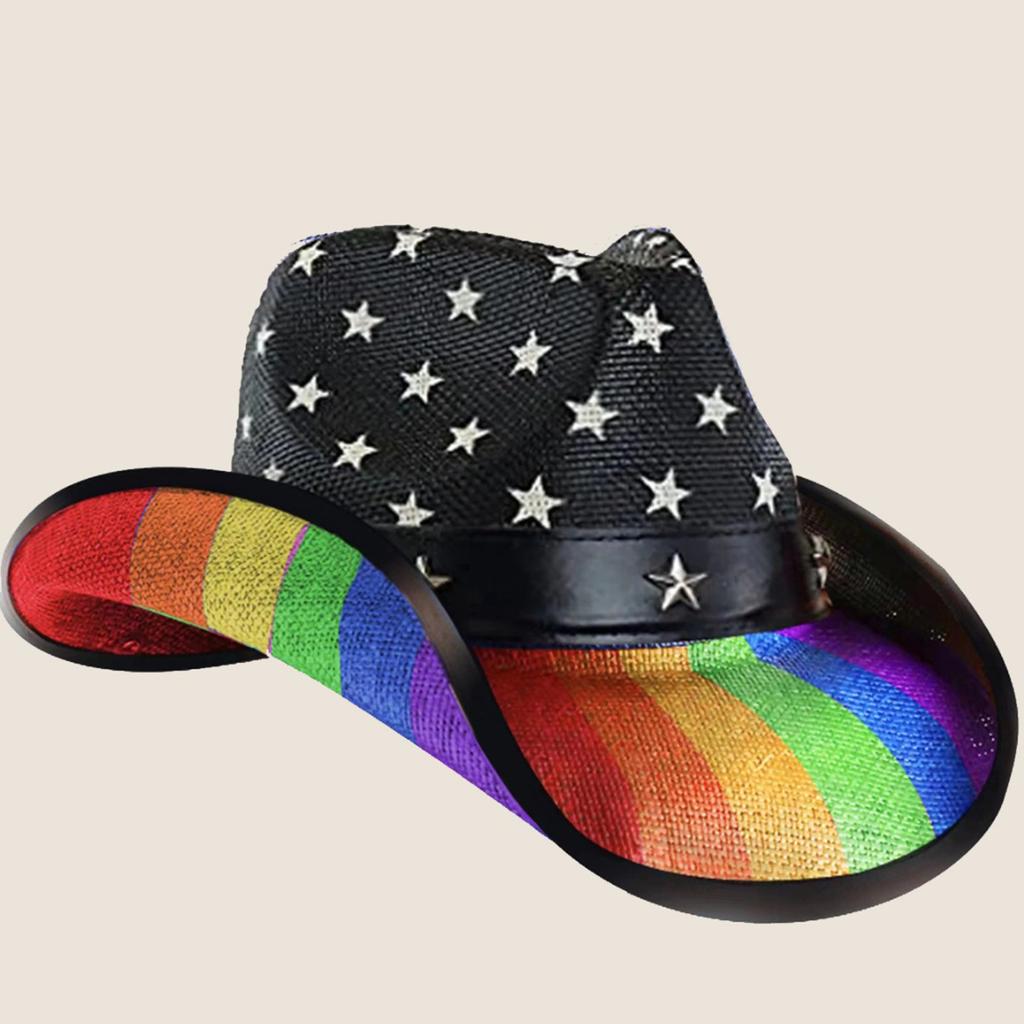 Straw Cowboy Hats Panama Hat Exotic Star Trim for Women Men Photo Props Western for Men Women Unisex Wear Headwear