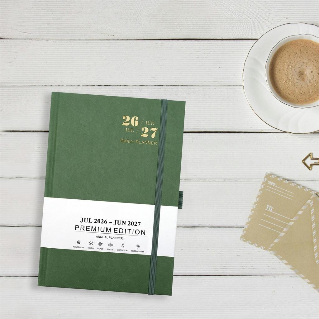 2026-2027 English Schedule Planner, A5 Size, 192 Pages/384 Pages, Daily Planner/calendar/notebook