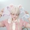 Handgemachte Hamsterohren Tierohren Stirnband Plüsch Niedlicher Hamster Kopfschmuck Lolita Fliegende Maus Stirnband Schwanz Set