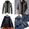 Stylish Men's Sweater Hoodie Featuring Long Sleeves And Plush Plaid Lining For Winter