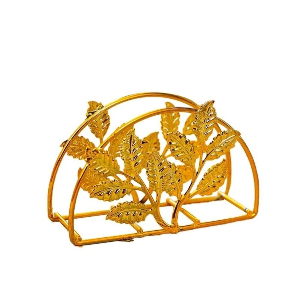 

Standing Ironwork Gold Tissue Holder Space-Saving Vertical Paper Storage Rack Restaurant Style 2