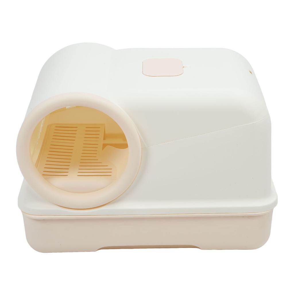 Cat Litter Box Spill Proof Odor Resistant Corridor Design Enclosed Kitty Litter Box Cat Toilet for
