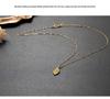 Banyan Tree Silver Forest Series Micro-Diamond Leaf Necklace for Women