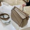Bag New Mini Rhombus Soft Leather Geometric Bag Splicing Genuine Leather Women's Bag Crossbody Handbag Pillow Bag