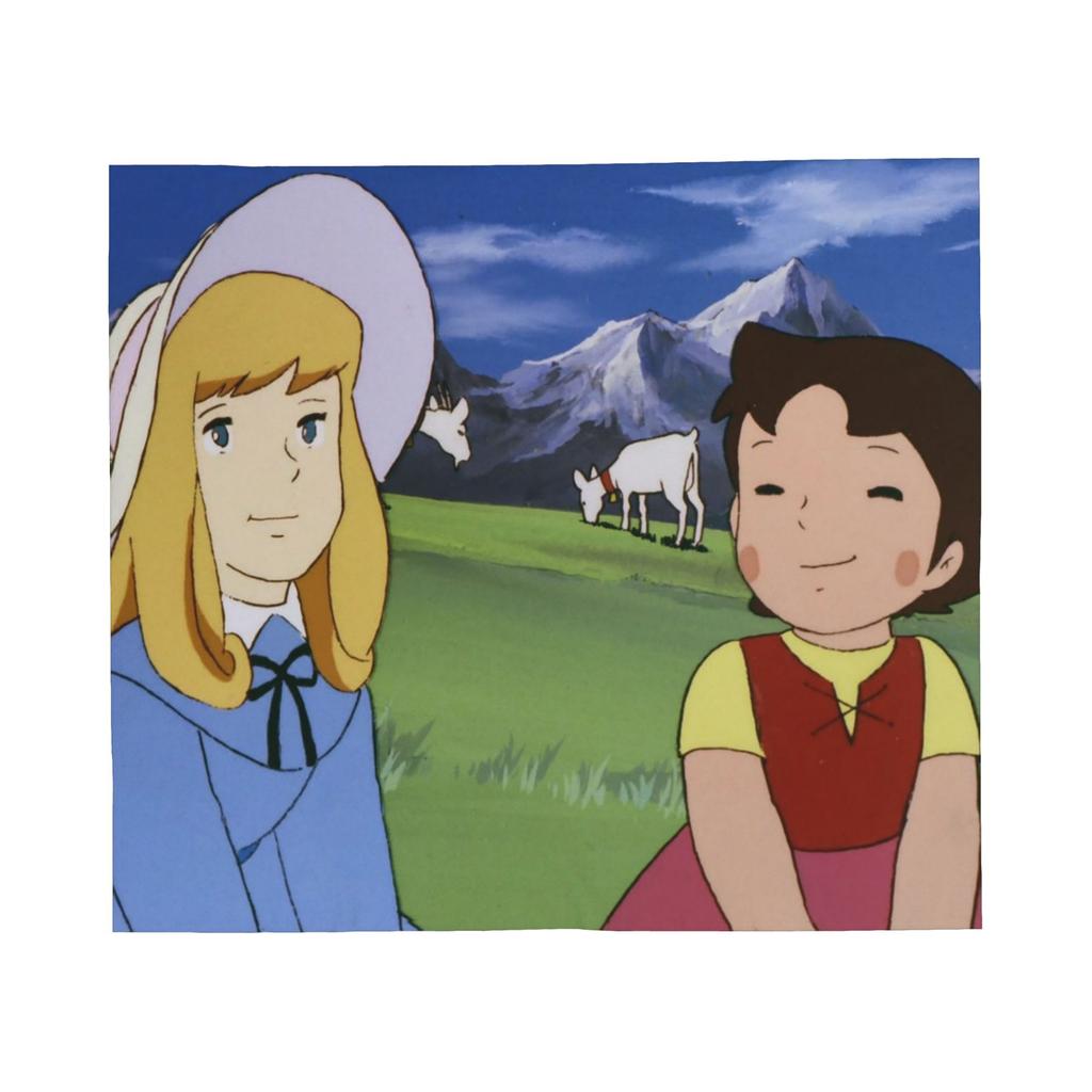 Heidi A Girl of the Alps Blanket Cartoon Anime Flannel Vintage Warm Throw Blankets for Home Textile Decor Car