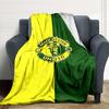 Manchester Crest Blankets Flannel Printed Breathable Warm Throw Blanket for Home Office Bedspreads 0708a10