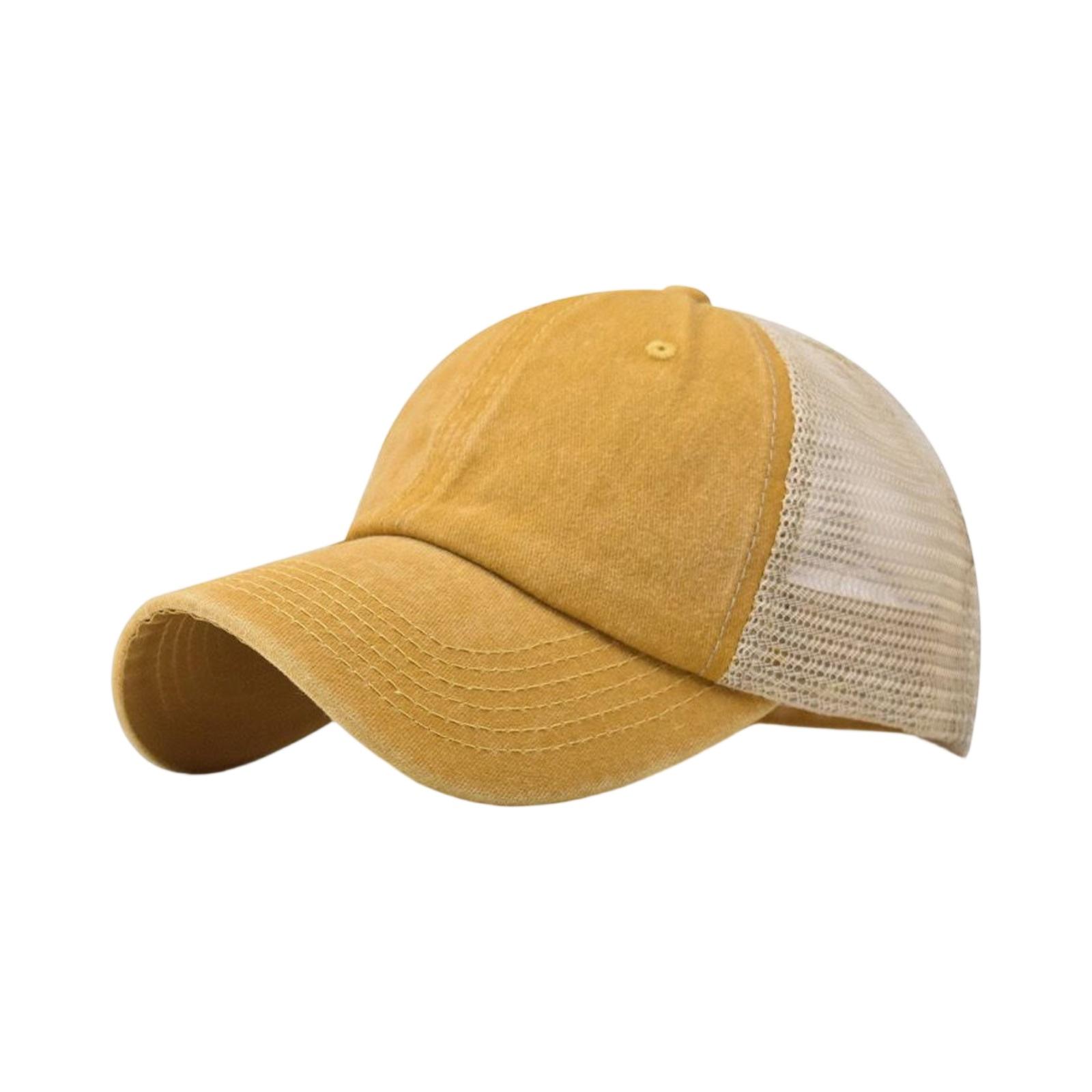 

Шляпа из хлопка, легкая доска, однотонная бейсболка, мужская кепка, уличная шляпа One Size жёлтый