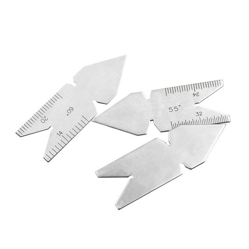 

Для измерения резьбы Центроискатель 55 градусов Шагомер резьбы Калибр Канавка для наружной резьбы Дюймовый 55-градусный калибр Pack of 1