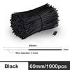 Black Plastic Coated Iron Wire White Cable Ties Iron Wire Cable Wrap Organizer