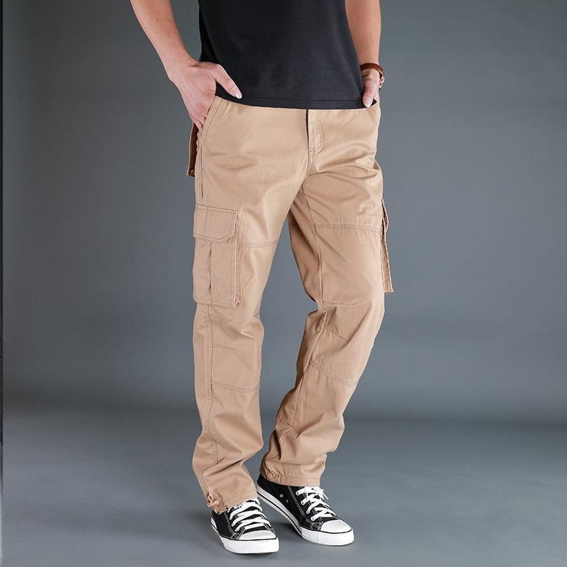 Outdoor Multi-pocket Overalls Men's Spring and Autumn Straight Loose Casual Mountaineering New Summer Thin Pants