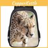 Leopard Print Durable Oxford Cloth Backpack For Students Unisex Child Bag