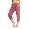 Fashion Personality Punk Elegant Women's Yoga Pants Loose Comfort and Casual Cropped Pants Knitting Jogger Pants