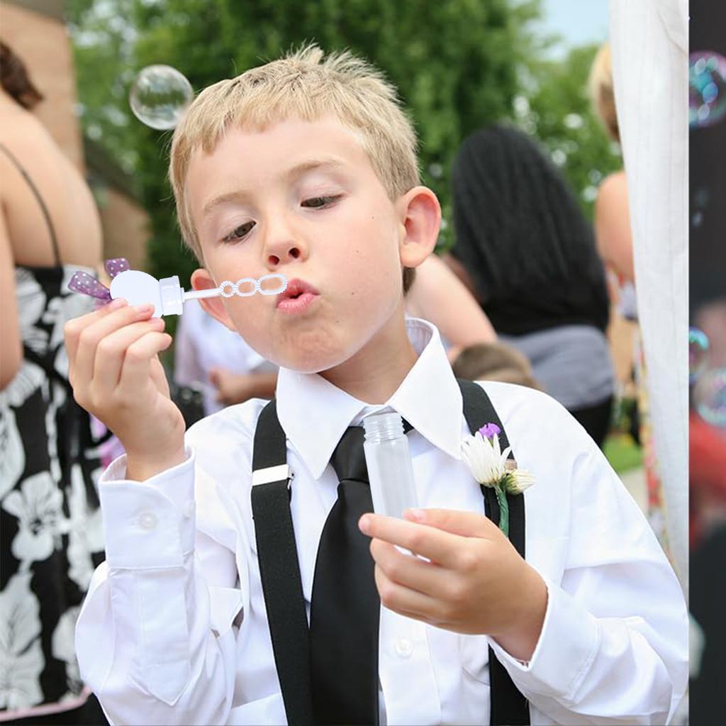 10PCS White Love Yube Bubble Tube Soap Bottle Toys Wedding Gifts for Guests Kids Birthday Party Favors Baby Shower Decoration