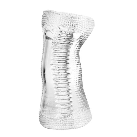 Giocattolo del sesso per l'allenatore del pene degli uomini della tazza dell'aereo del masturbatore del silicone molle trasparente