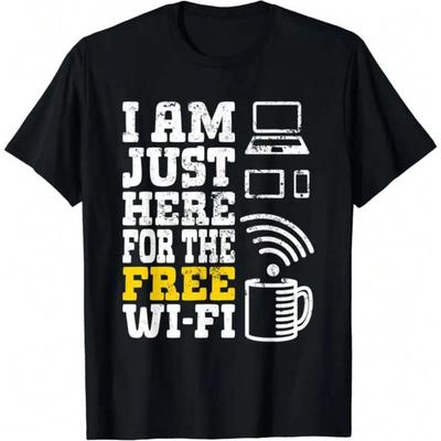Lustiges Sarkasmus Zitat Herren Kostenloses WLAN T-Shirt Mathe Gleichung Neuheit T-Shirt Herren Kleidung Gedruckt Streetwear Grafik T-Shirts - Herren's ...