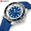 CURREN 8448 Unisex Outdoor-Uhr mit großem Zifferblatt & Gummiarmband