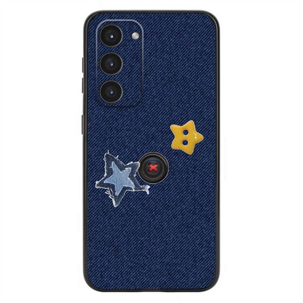 Jeans Cowboy Denim printed Phone Case For Samsung Galaxy A20,21s,22,31,32,52,53,72,73,80,91 Soft Liquid Silicone Black Cover