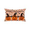 Funny Halloween Pillow Cover Printed Linen Pumpkin Cushion Cover Living Room Sofa Bedroom Pillow Cover