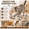 5pcs Cat Soccer Toys Interactive Rolling Balls For Kittens Adult Cats Lightweight Durable Indoor Entertainment Pet Play Ball Funny Exercise Toy