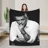 Alejandro Sanz Singer Flannel Blanket Soft Throw Blanket for Outdoor Camping Print Bedspread Sofa Bed Cover