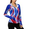 Women's Full Zip Hooded Jacket with Pockets Long Sleeve Lightweight Sun Protection Outerwear for Outdoor Activities