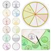 12Pcs Math Fractions Circles Toy Set Plastic Numbered Educational Math Chips 8Cm Diameter For Learning And Wholesaling