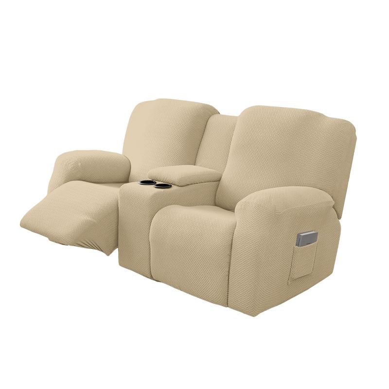 8pcs/set Waterproof  2Seater Recliner Sofa Covers  All-inclusive Loveseat Center Console Sofa Covers
