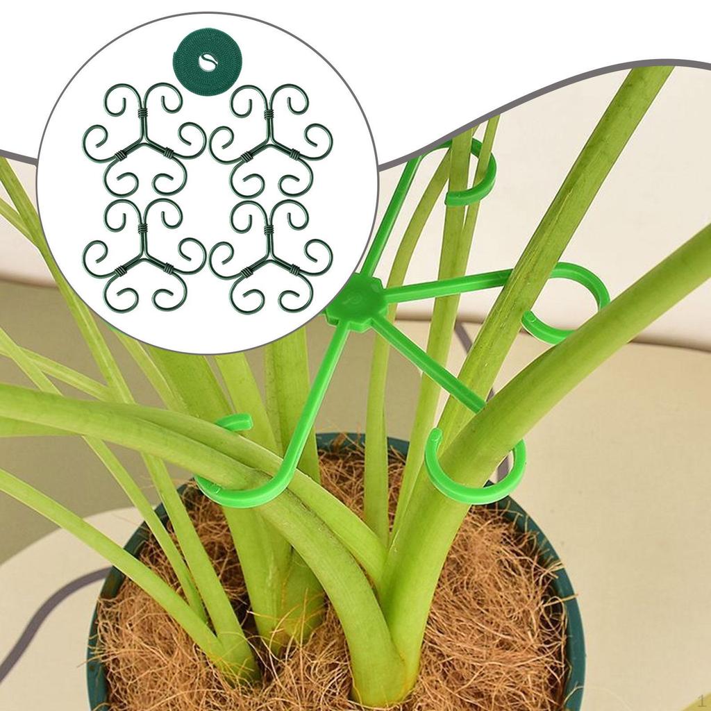 4x Supports Plants Grow Racks Sturdy Metal Accessories Plant Climbers Stem Holders for Yard Patio