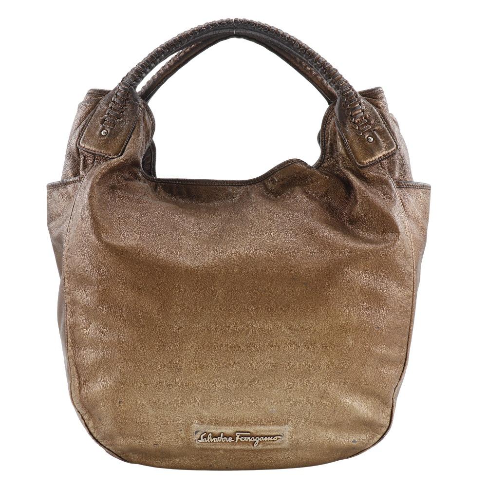 

Salvatore Ferragamo Tote Bag Brown leather Women Used
