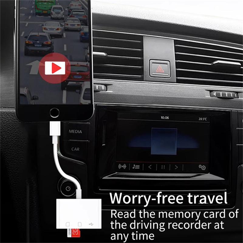Multi Port Hub 3 In1 Converter Type-c To USB C A OTG Adapter TF SD Micro Memory Card Reader for Samsung Android Laptop