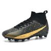 Factory High-top Football Shoes AG Long Nails Broken Nails Men and Women Artificial Grass Students Sports Training Football Spikes