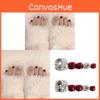 J-128 Wine Red Sparkle Toe Nail Stickers White-revealing Reusable Ins Style