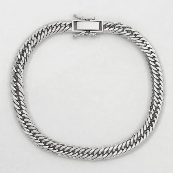 Pure Platinum Kihei Triple 18cm 18g Mint Certification Mark Kihei Chain Triple Pt1000 Bracelet Platinum 12-sided 12-sided 12-sided