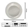Round Melamine Dumpling Plate with Draining Layer - Imitation Porcelain Tableware for Home and Commercial Use