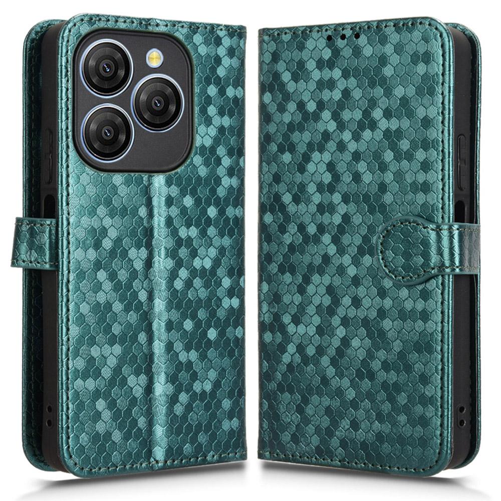 

Для Blackview Shark 9 5G Чехол-кошелек Тиснение точками Чехол для телефона из ПУ кожи Green