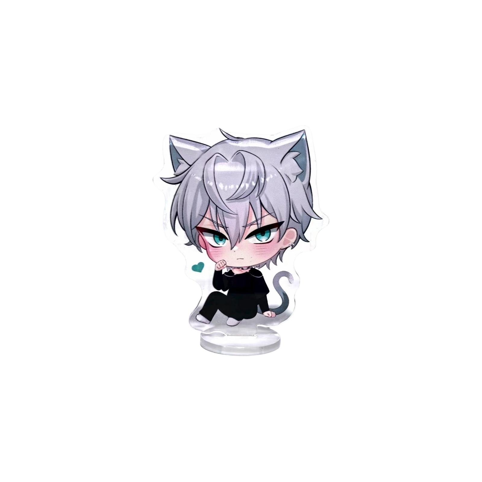 

Синий Кот Прозрачный Двусторонний Акриловый Настольный Декор One Size