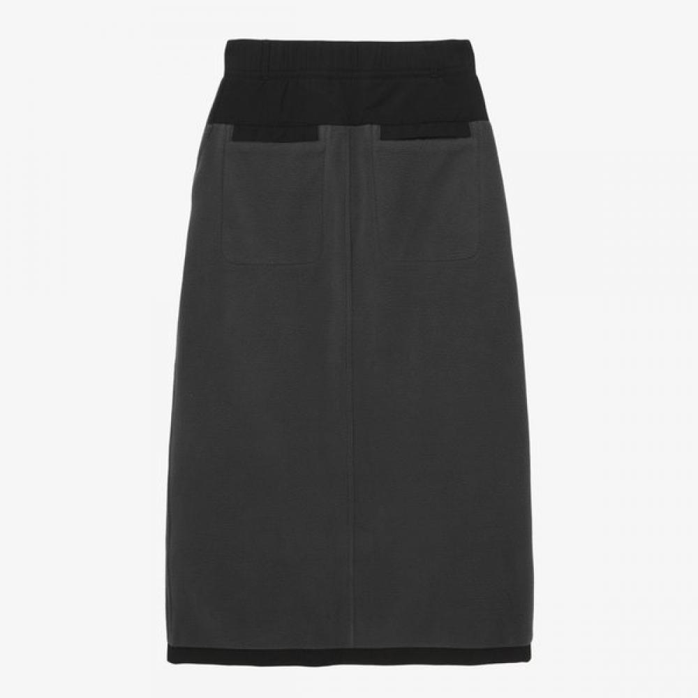 The North Face Women S Denali Fleece Skirt Charcoal Nk6fr55a CHARCOAL/65