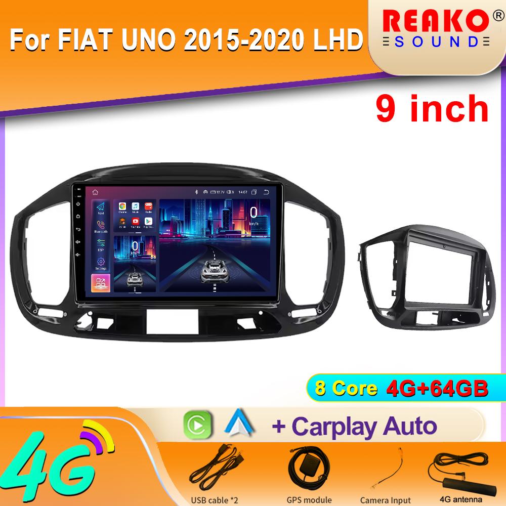Android 2K Car Radio For FIAT UNO 2015-2020 LHD Video Multimedia Bluetooth Player Navigation GPS 4G Carplay Stereo