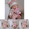 Silicone 12in Solid Pink Bear Simulated Toy Doll With Realistic Design For Kids Christmas Gift