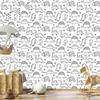 Wallpaper Dinosaurs plants nature for living room and bedroom 50x1000