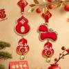 Horse Chinese New Year Decoration Gourd Shape Traditional Design Spring Festival Pendants Zodiac Widely Use