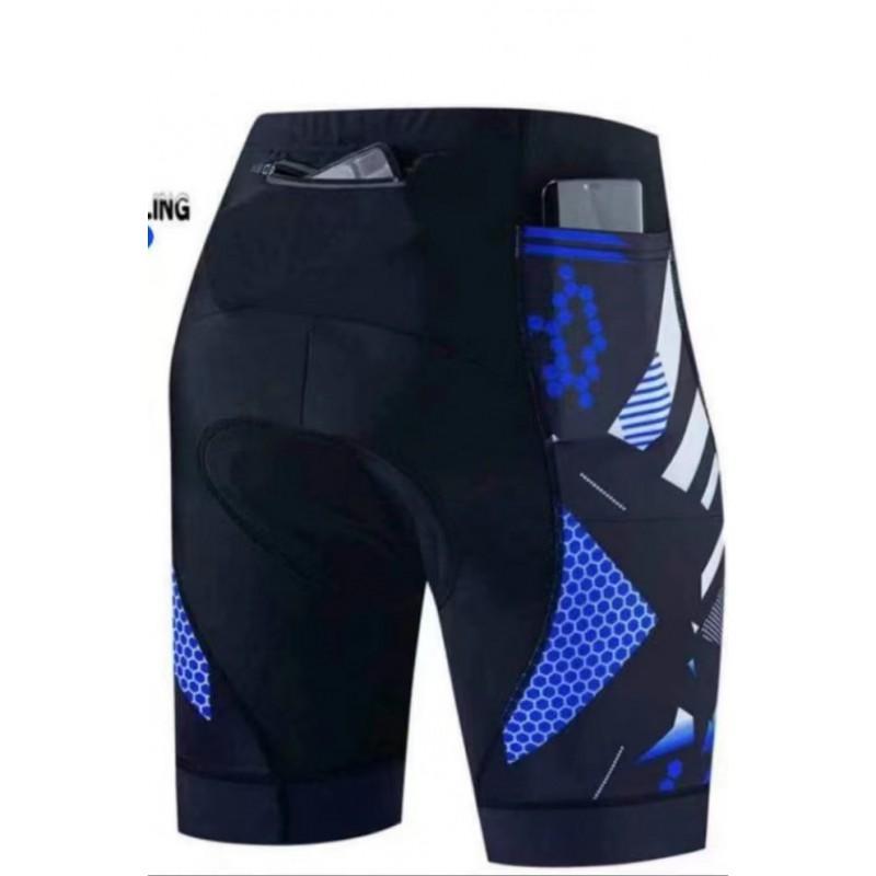 Mens Cycling Shorts With 3 Pockets Bike Riding Bib Mountain Road Use