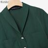 ZANZEA Women Short Sleeve Blouse and Shorts Summer Casual Two Piece Suit Sets