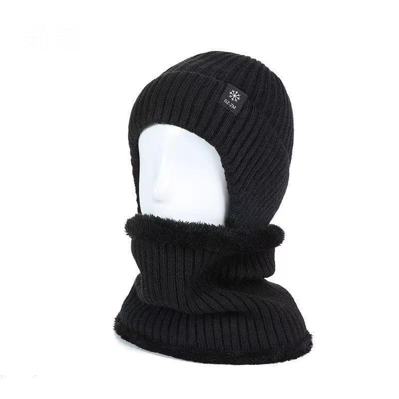 Hat men in winter the elderly warm ear protection elderly father grandfather thickened knitted wool hat men in winter