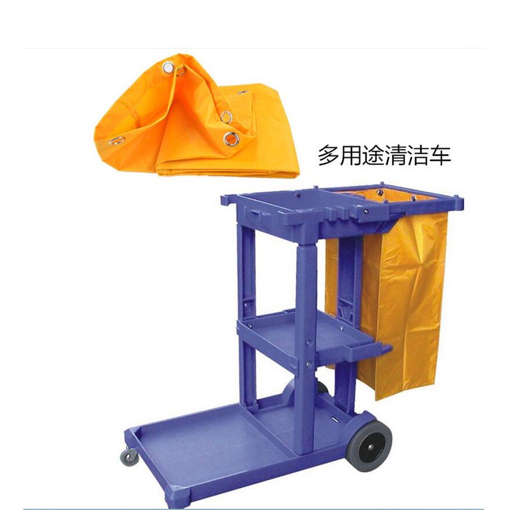 Oxford Waterproof Janitorial Cleaning Cart Replacement Bag Hotel Service Cart Bag for Housekeeping Cleaning Tool 40x28x69cm